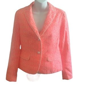 Gap The Academy Vintage Neon‎ Pink Blazer 2